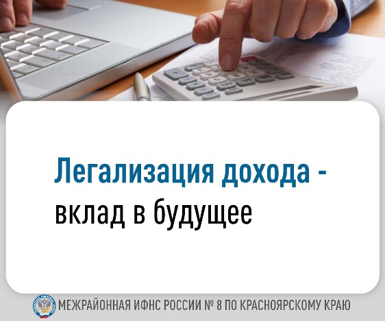 Легализация дохода - вклад в будущее.
